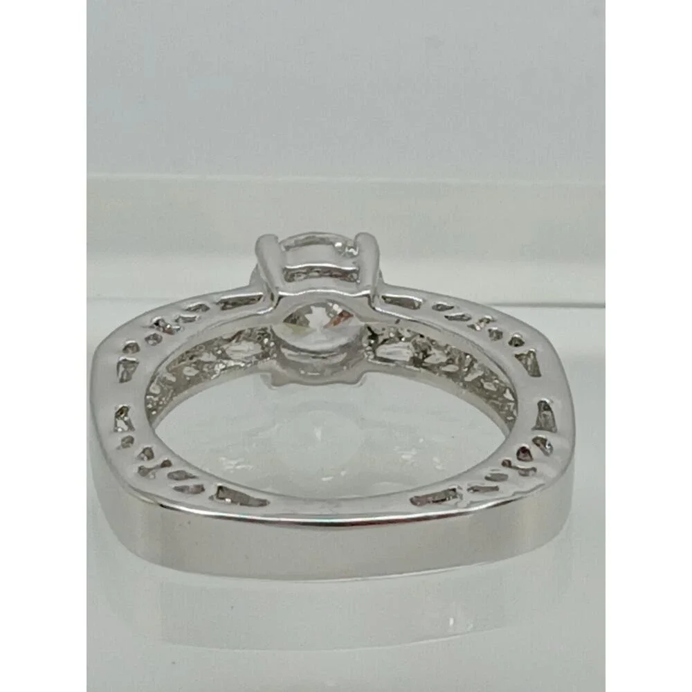 2 CT Unique Vintage Gold Plated Round Brilliant Sim Diamond CZ Engagement Ring 8 - Picture 3 of 10